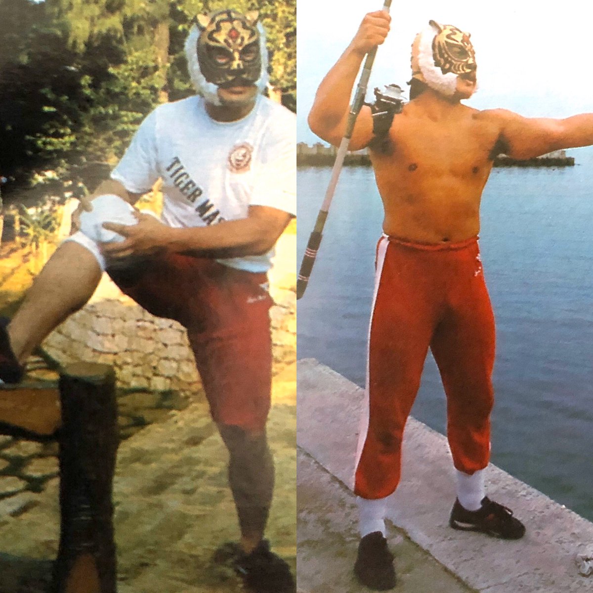 japones_lee's tweet image. 82年5月12日沖縄、6月14日土肥温泉では見たことも無いスニーカーを履いていた。
メーカーは「日本ゴム」（現在のアサヒシューズ）モデル名TOPWIN。
価格は強気の8,900円。
スワロースポーツのプッシュで納品されたと思うがなぜ？

#初代タイガーマスク
#アサヒシューズ
#TOPWIN
#ランニングシューズ