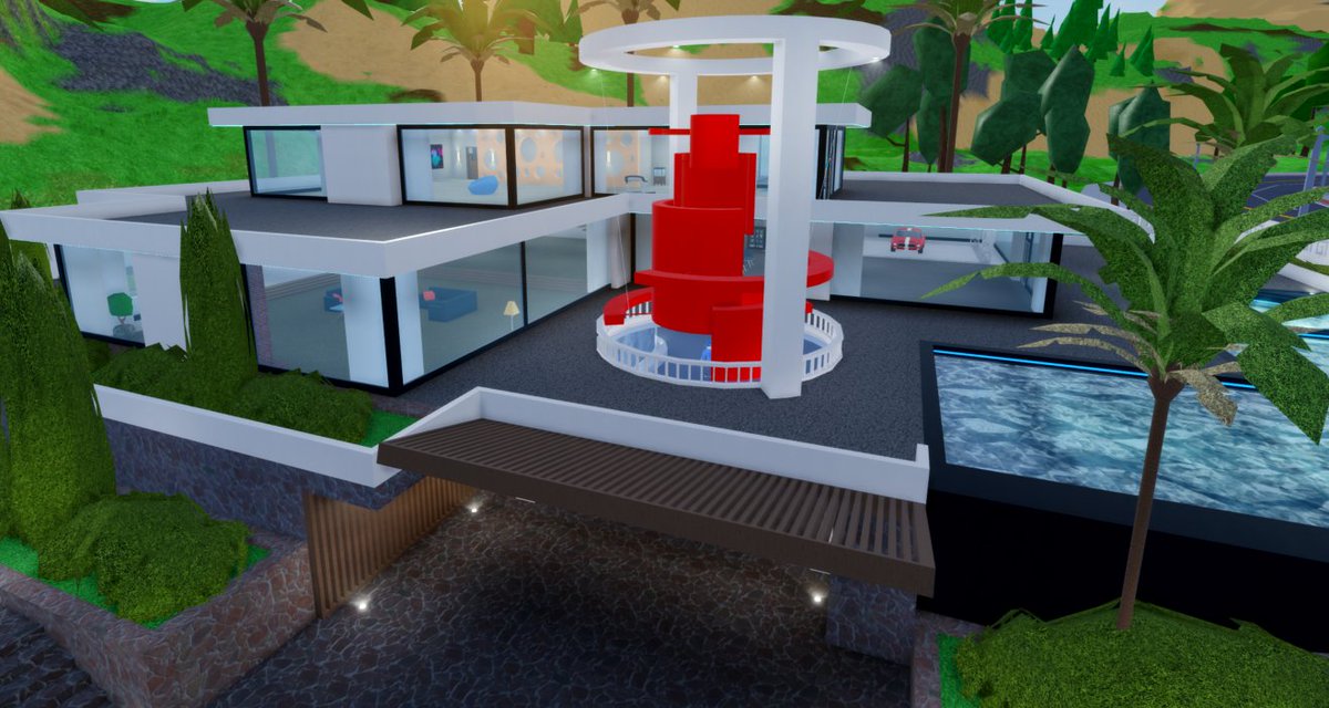 Robloxian High School On Twitter Live Like A Billionaire In The New Luxury Modern House It Comes With A Huge Garage A Car Lift And Three Floors To Customize Roblox Robloxdev Play - how to make a modern house roblox