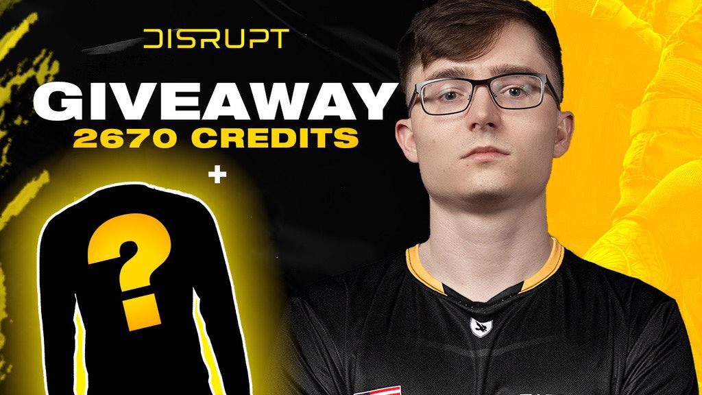 I’m doing a dope giveaway with @Disruptgaming! 🤤

2670 R6 credits + custom pro jersey! 👕

🔗: playr.gg/DisruptGG/retro