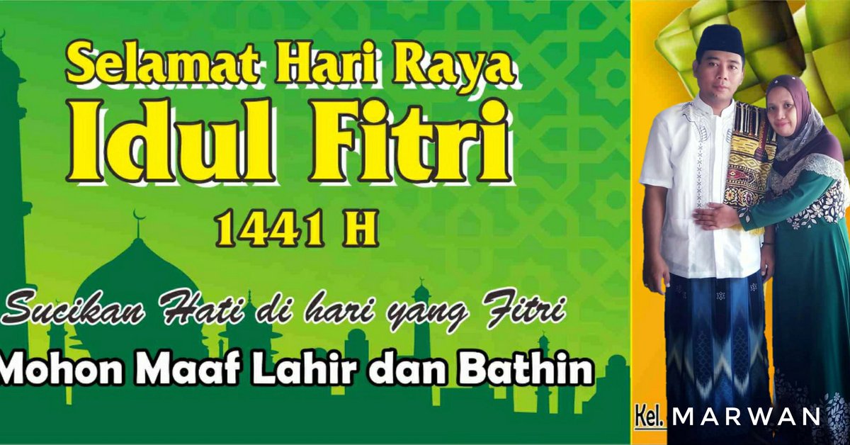Marwan_ppAs's tweet photo. Walau raga ini social distancing tapi hati ini selalu tulus, memohon maaf dan memaafkan di hari yg fitri  serta di hari kemenangan ini ijinkan kami Marwan dan keluarga. 
Mengucapkan :
Selamat Hari Raya Idul Fitri. 1441H
Mohon Maaf Lahir Batin
#lebarandirumahaja https://t.co/XbrlynLgf5