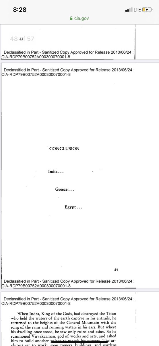 IF YALL HAVE NOT SEEN THIS, HERE IS THE CIA VALIDATING CATACLYSM LIKE NOAHS FLOOD AND OTHERS AS WELL. EVEN VALIDATING THE GARDEN OF EDEN. CRAZIER THAN THAT THE REPTILIAN GROUP NAGAS REPRESENTED IN ANCIENT HINDU ARE MENTIONED IN THE DOCUMENT.