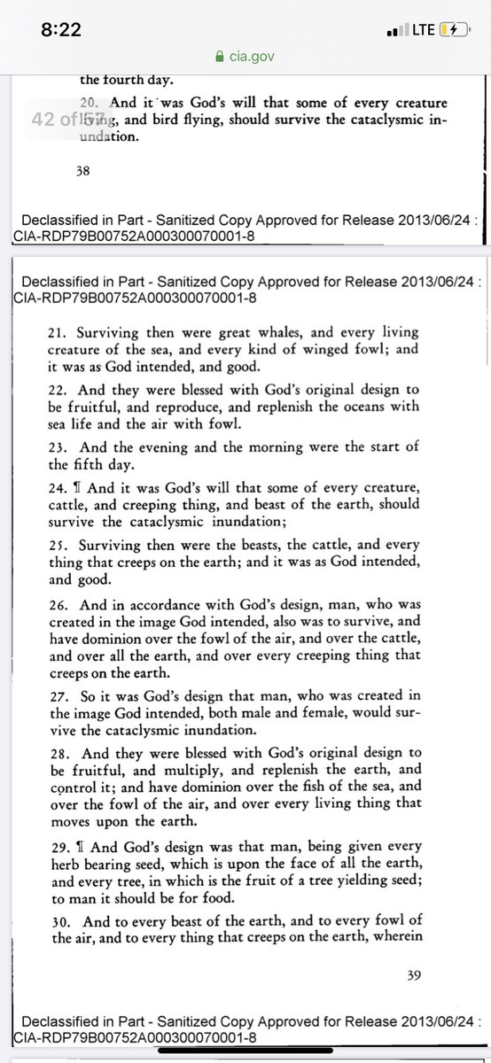 IF YALL HAVE NOT SEEN THIS, HERE IS THE CIA VALIDATING CATACLYSM LIKE NOAHS FLOOD AND OTHERS AS WELL. EVEN VALIDATING THE GARDEN OF EDEN. CRAZIER THAN THAT THE REPTILIAN GROUP NAGAS REPRESENTED IN ANCIENT HINDU ARE MENTIONED IN THE DOCUMENT.