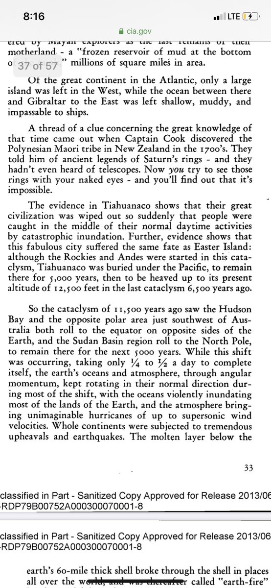 IF YALL HAVE NOT SEEN THIS, HERE IS THE CIA VALIDATING CATACLYSM LIKE NOAHS FLOOD AND OTHERS AS WELL. EVEN VALIDATING THE GARDEN OF EDEN. CRAZIER THAN THAT THE REPTILIAN GROUP NAGAS REPRESENTED IN ANCIENT HINDU ARE MENTIONED IN THE DOCUMENT.