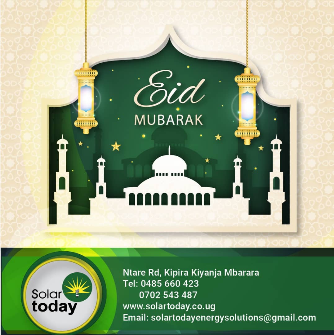 solartoday2's tweet photo. Eid Mubarak to all moslems
#StaySafeUg 
#StayHome https://t.co/irZWCNdT1i