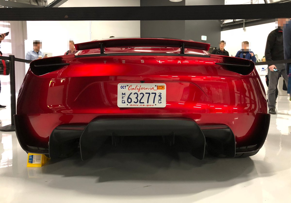 TeslaratiTeam's tweet photo. At some point, you start feeling bad for $1M+ hypercar makers.

“for acceleration, it drops the license plate and behind the license plate is a rocket thruster. It’s like full-on James Bond,” - Elon Musk

https://t.co/PJQC35NGCV https://t.co/N2GGyjBi8O
