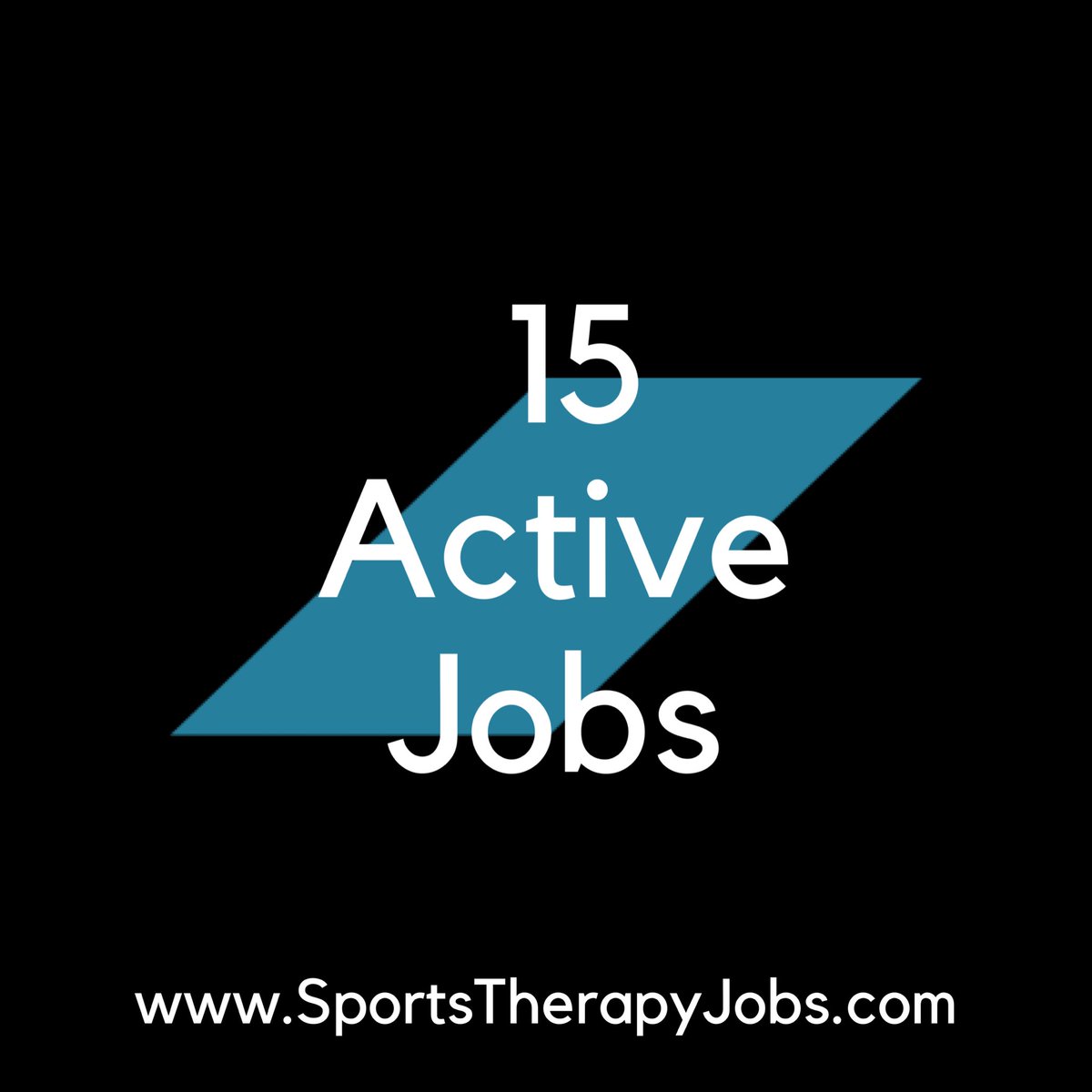 All jobs refreshed! 15 active jobs for Sports Therapists are currently listed on the website. Unfortunately no clinic or pitchside cover yet, for obvious reasons! #SportsTherapyJobs