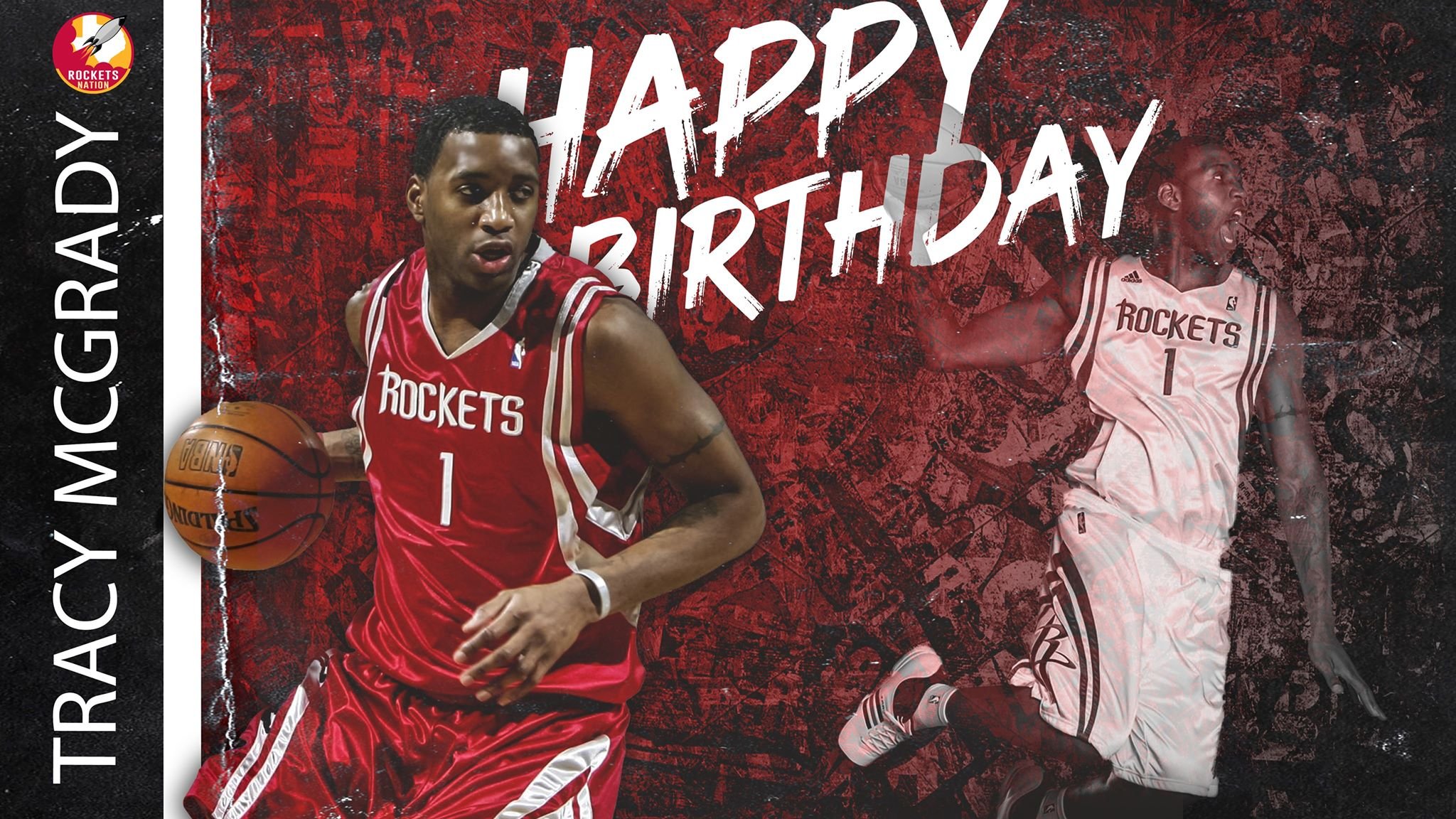 Join Rockets Nation in wishing 2x All-NBA First-Team, and 7x All-Star, Tracy McGrady, a happy 41st birthday!  