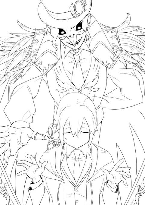 @tos
線画と差分です。 