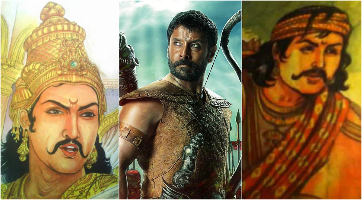 Chiyaan  #Vikram plays Aditya Karikalan, the eldest son of Sundara Chola, the crown prince, and the commander of Northern troops. He was a brave warrior who entered the battlefield at the age of 12. #IndianPridePONNIYINSELVAN