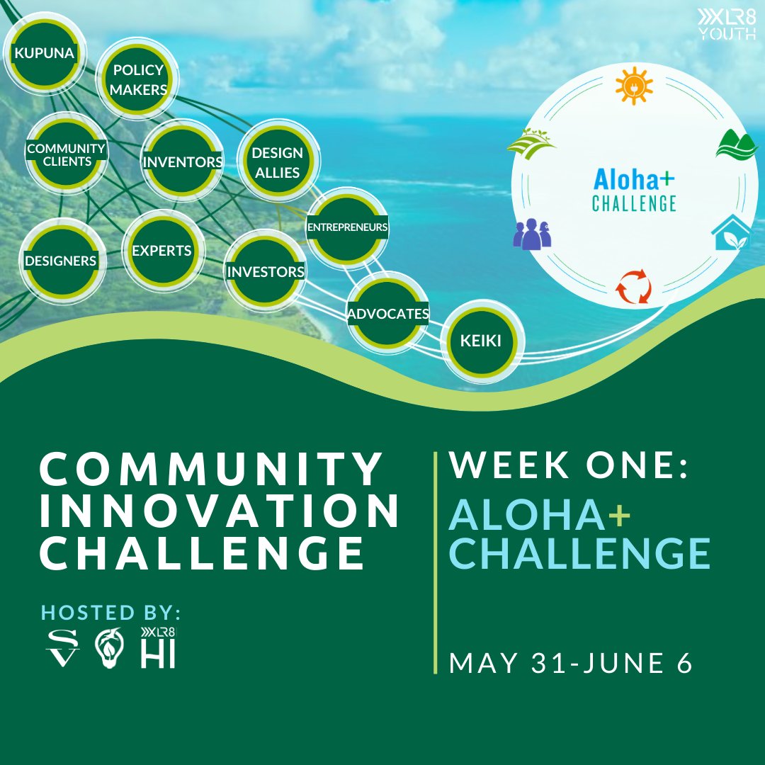 EduIncubator's tweet photo. Ready to innovate the future of Hawaii?  Everyone is needed!

Join us for a series of virtual collaborative design sprints -- let's work together to build a better future for Hawaiʻi!  Up first: Innovation to support the Aloha+ Challenge! https://t.co/FwzS1a2Bfs https://t.co/iH6CXrJbLD