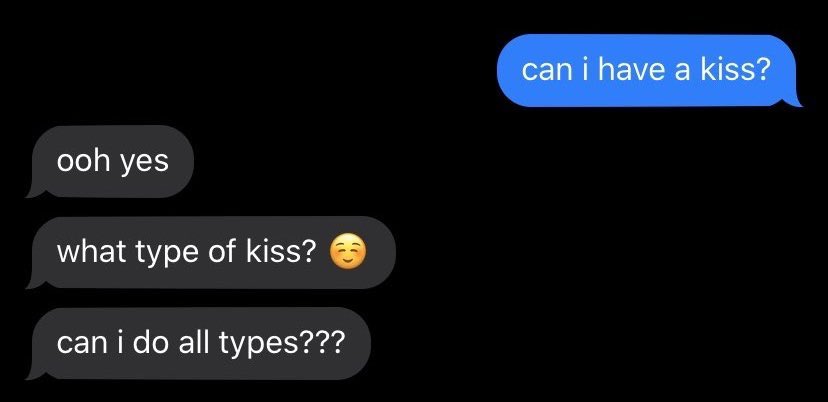 Monsta X as responses to "can i have a kiss?" texts : a thread