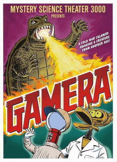 It’s #TurtleDay, MSTies & that means there’s just one (five) experiment(s) that will do tonight!

It’s time for Gamera!!!
#MST3K