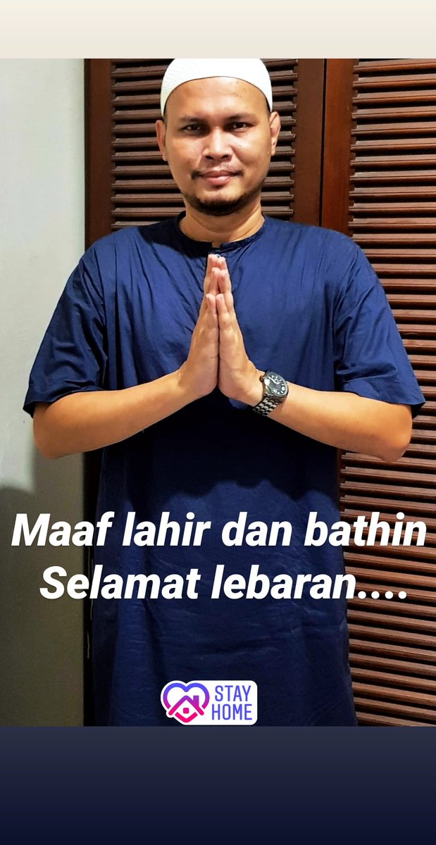 Selamat lebaran... mohon maaf lahir dan bathin... #BerkahAdaDiRumah #lebarandirumahaja #IdulFitri1441H