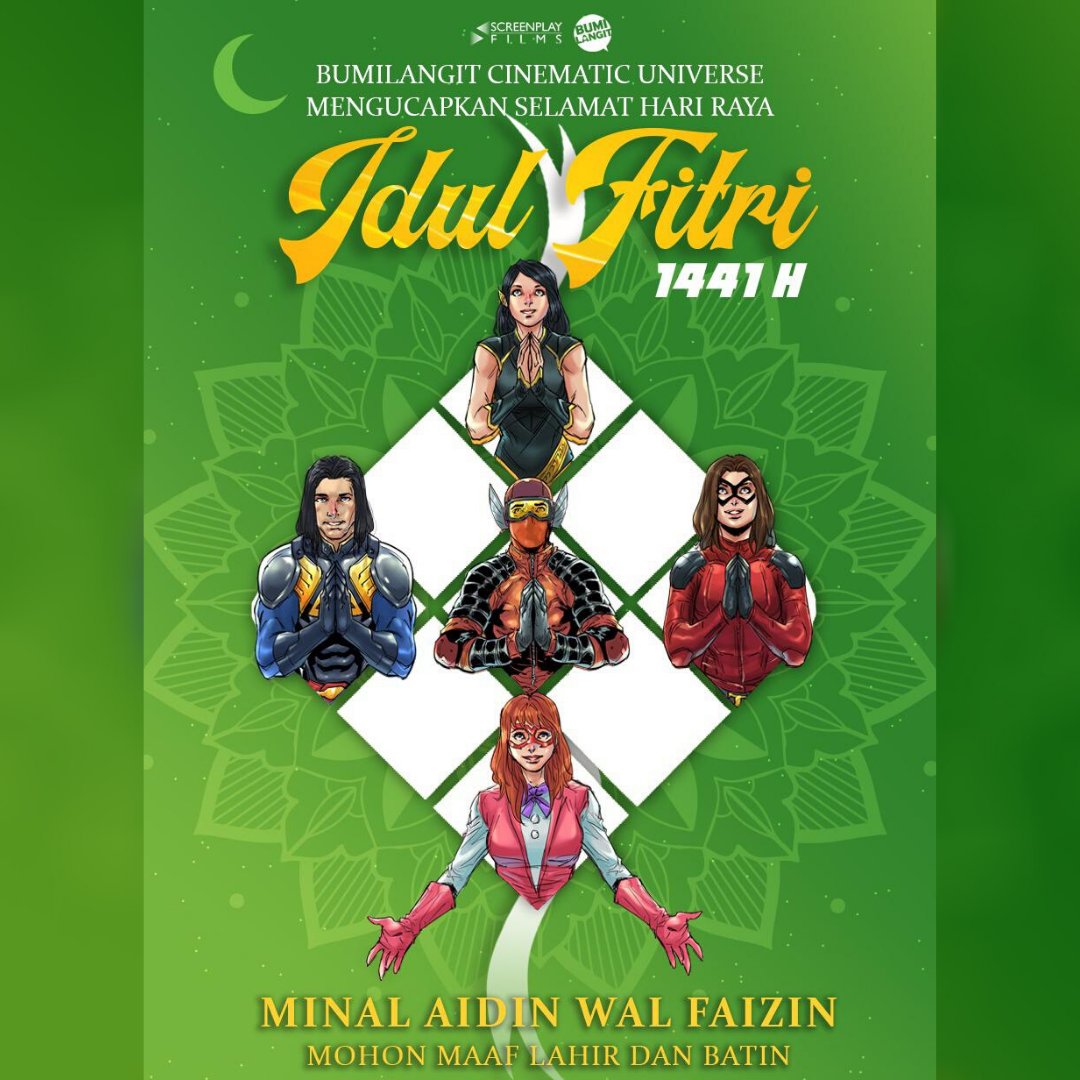 Selamat Hari Raya Idul Fitri! Mohon Maaf Lahir dan Bathin

Semoga di hari yang fitri ini, kita bisa terus tetap semangat menebar kebaikan dan energi positif!

Salam semangat dari seluruh jagoan Bumilangit!

#jagoanindonesia #jagatsinemabumilangit #gundala #sriasih #virgo #godam