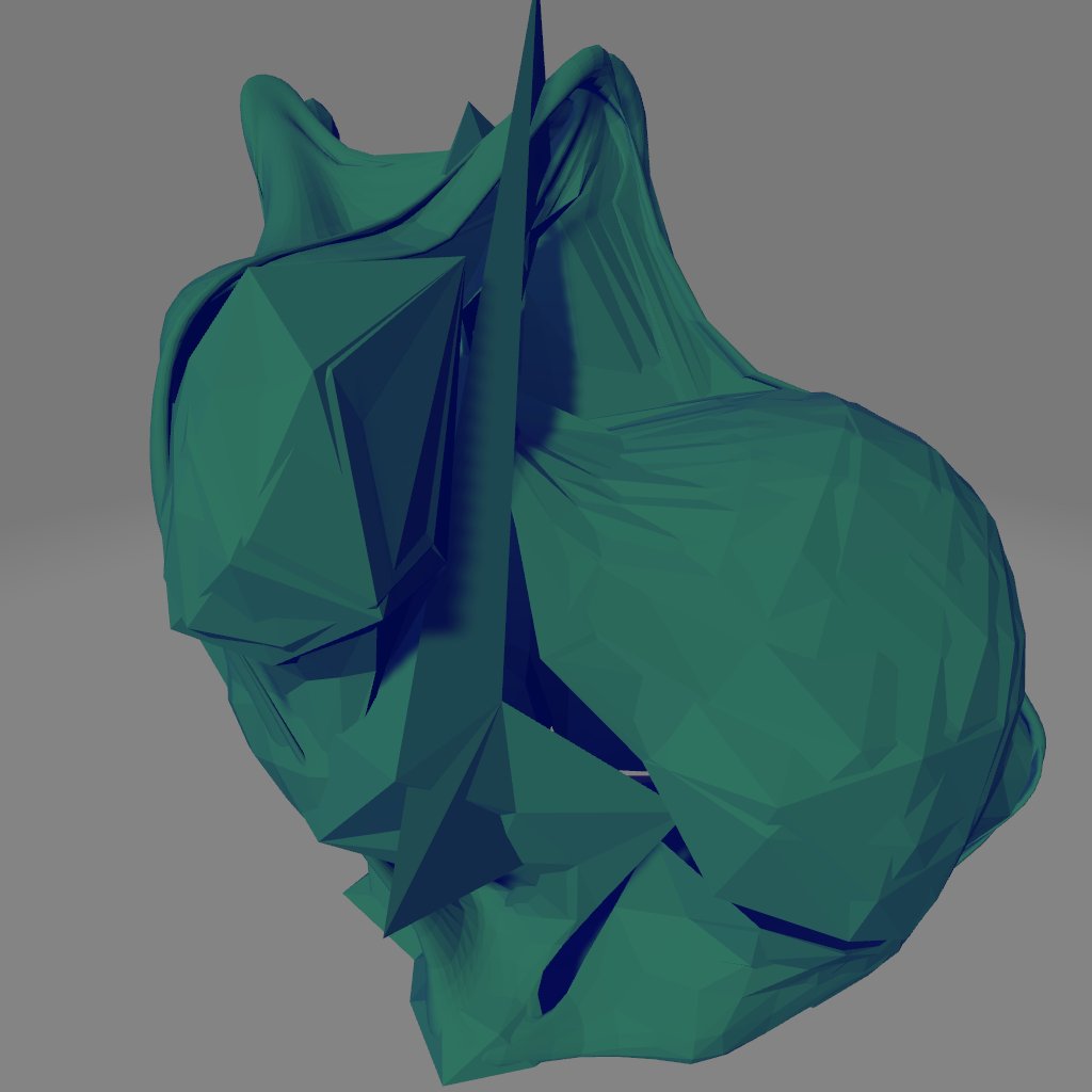 hayamatomoe's tweet image. トーラスから機械学習したスタンフォードのウサギちゃん #pytorch3d