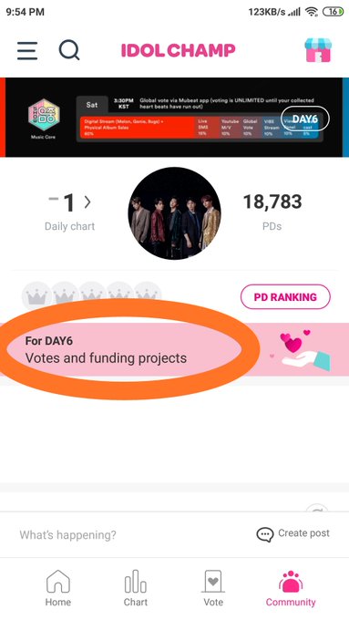 5. Donate stars on stargiving event = 1 for every 5So 10 = 2Stargiving event is a fundraising for Korea Animal Right Advocate. The raised fund will be donated under the name of Day6.Donate here: http://mbcplus.idolchamp.com/app_proxy.html?type=fund&id=378[FCFS EVENT] DAY6 COMEBACK