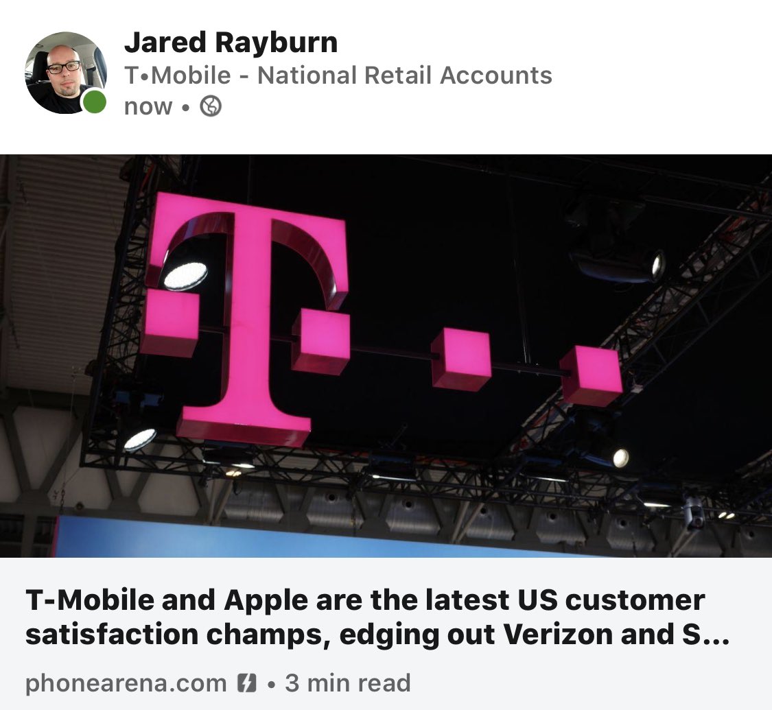 <a href="/TMobile/">T-Mobile</a> is synonymous with exceptional diversity, impeccable customer service and a premium brand #uncarrier experience. We #NeverStop earning your business! #BeMagenta <a href="/MikeSievert/">Mike Sievert</a> <a href="/JohnLegere/">John Legere</a> <a href="/JonFreier/">Jon Freier</a>