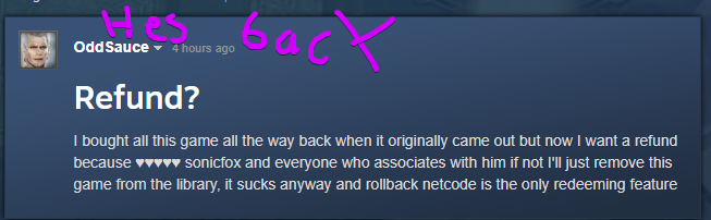 I will now be uploading a (most likely long) series of Gamers™ being very upset making negative reviews for skullgirls despite having little to no hours in the game just because of  @SonicFox (also an anime pfp count will be included)