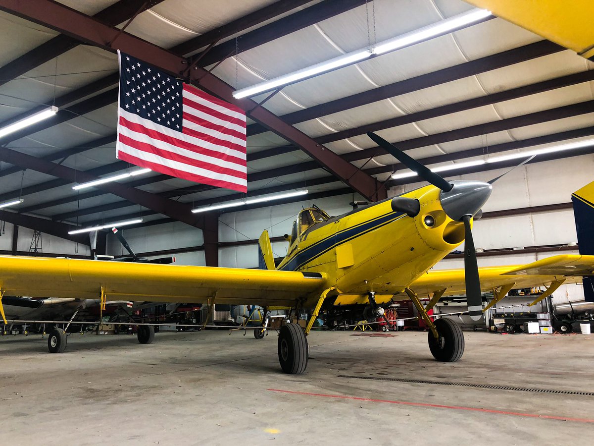 CAAAagAviation's tweet photo. Just some good old American Pride in the hangar today! https://t.co/wasKzZOBAa