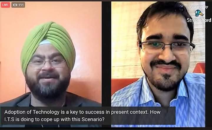 ITSMohanNagar's tweet photo. It was simply awesome to listen to the perspective of Shri Arpit Chadha, Our #ViceChairman, @ITSEduGroup, Ghaziabad during his #LiveInterview infamous #The_Author_Sherry_Show (#MS_Talk_Show) on Friday, 22nd May 2020.
More info: https://t.co/t52UNbCbLt

#Interview #SherryShow https://t.co/msuVX1VSDU