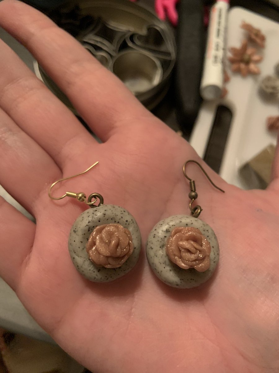 various rose gold themed earringsdm to claim