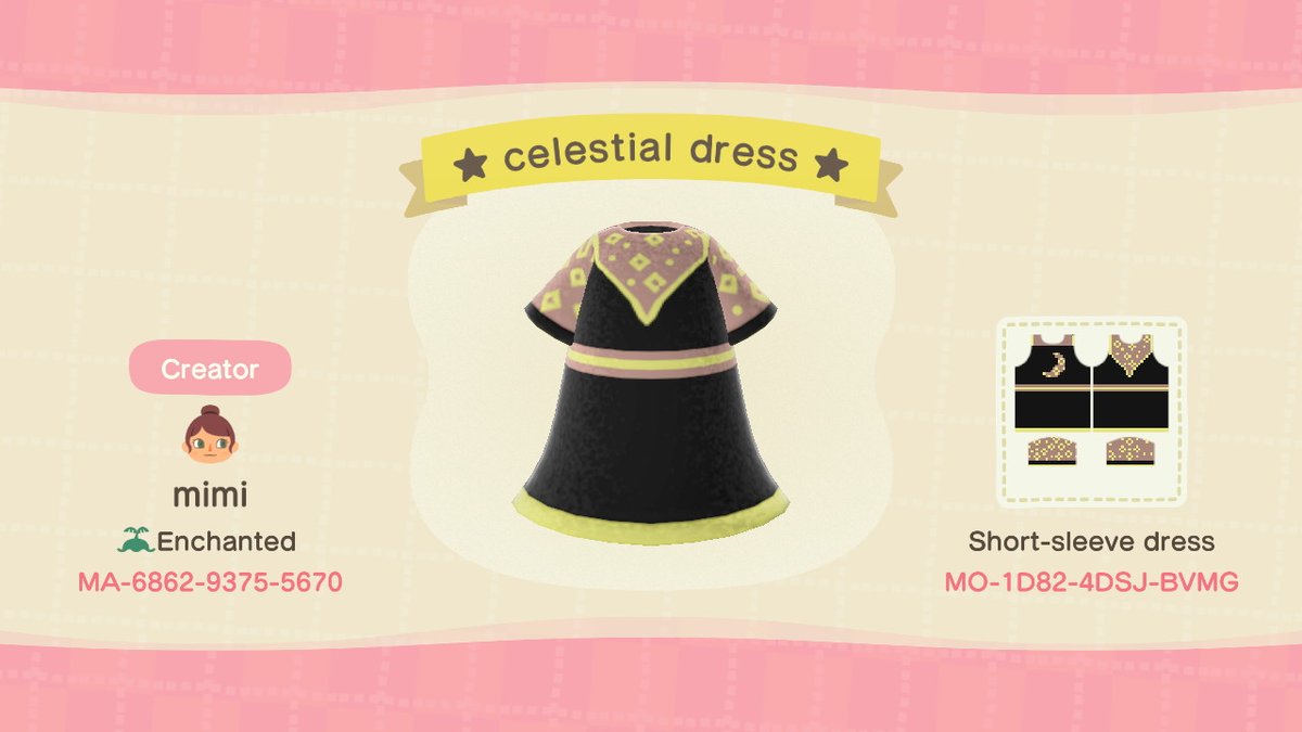 _mimi_acnh's tweet photo. ♥ does it look good? ♥ #AnimalCrossing #ACNH #NintendoSwitch #acnhdress #acnhdesign #designID #acnhdesigniID #celestialdress #moondress https://t.co/2yK6DqSzD9