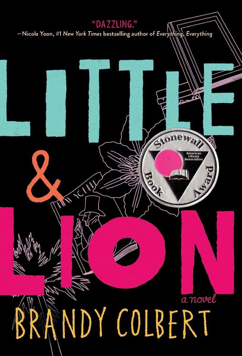  @neiljostyard little and lion is a contemporary about a bisexual girl who moves back from boarding school away from her crush, and starts to fall for someone new