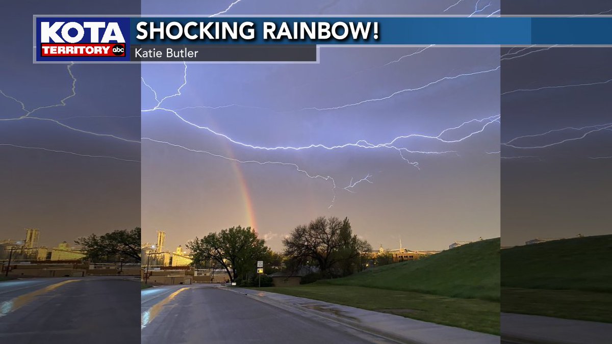 KOTAWeather's tweet image. WOW!! Thanks to Katie Butler who sent us this photo of a shocking rainbow! Talk about a light show! If you have any photos or videos you'd like to submit to us, you can do so by going to kotatv.com/ugc! #KOTAWeather #sdwx #wywx #mtwx #ViewerPhoto