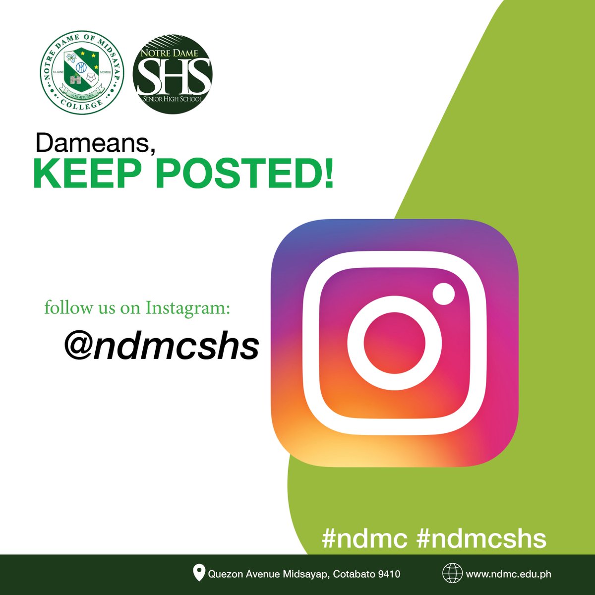 ndmcshs's tweet photo. Due to our current situation brought by the COVID-19 pandemic, we recognize the effect it brought in delivery of quality instruction, more so in the shift of the academic setup. https://t.co/qjI0HNYQsL