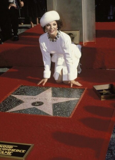 Happy Birthday to Walk of Famer Joan Collins who was honored with her star on December 12,1983. 