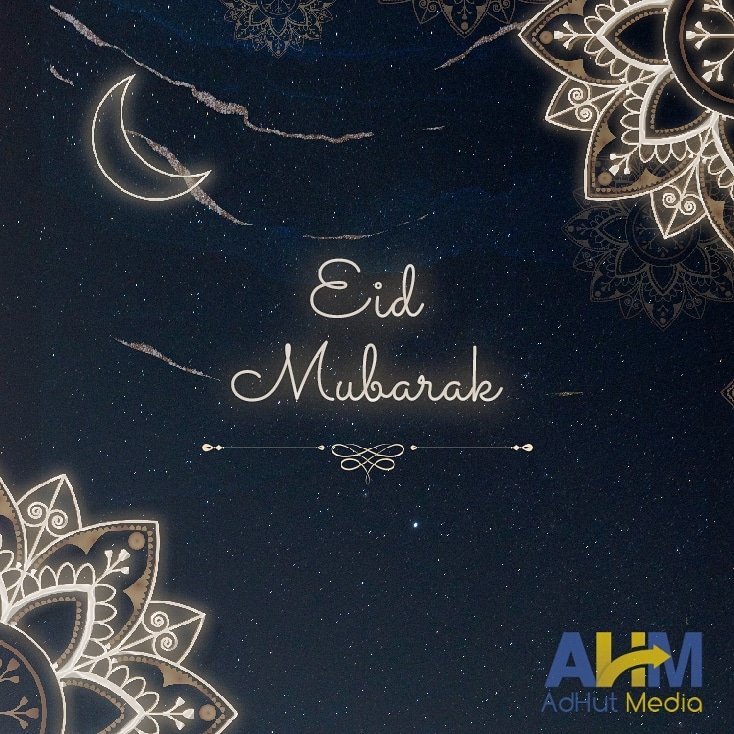 AdHut_Media's tweet photo. We wish everyone peace, prosperity, and happiness on this festive occasion. #EidMubarak

#AdHutMedia #Eid2020 https://t.co/A2hGA60JHH