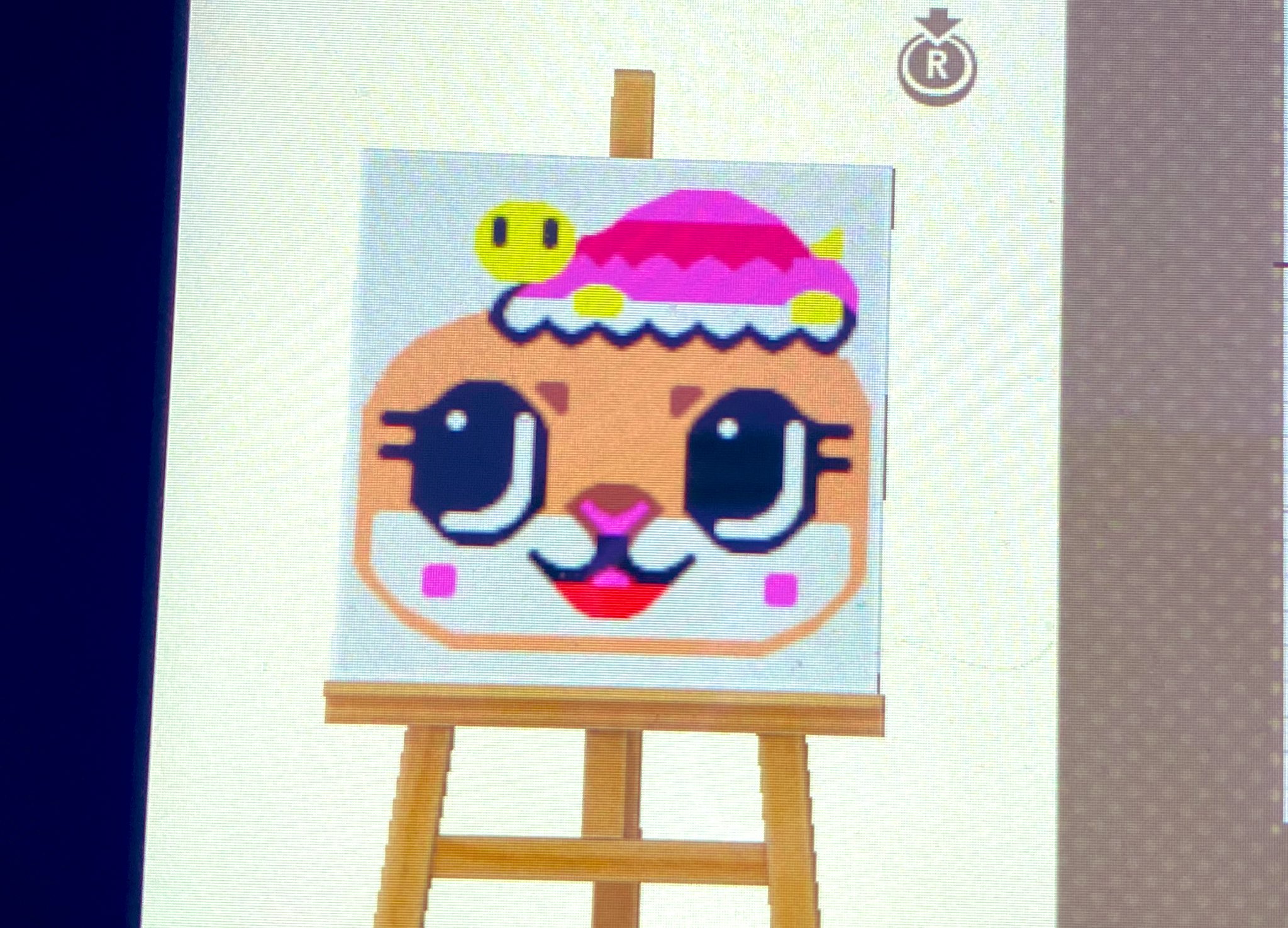 Ami あつ森のマイデザインでちぃたん の絵描いてみたっ 難し い あつ森 ちぃたん