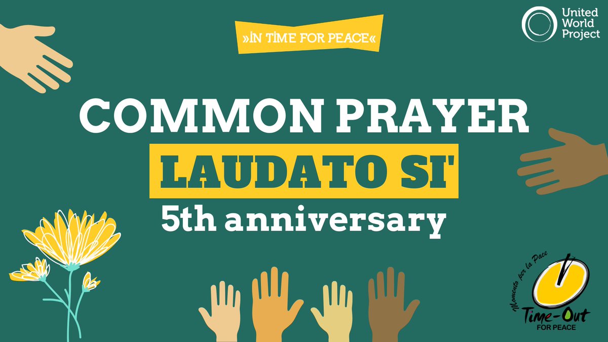 UWP_official's tweet photo. #laudatosi5 🌱🙏🏼Today we join the global prayer to bring solidarity to our world. Bring your community into this time of shared reflection and preparation.
#intime4peace https://t.co/GuSBjLTkym