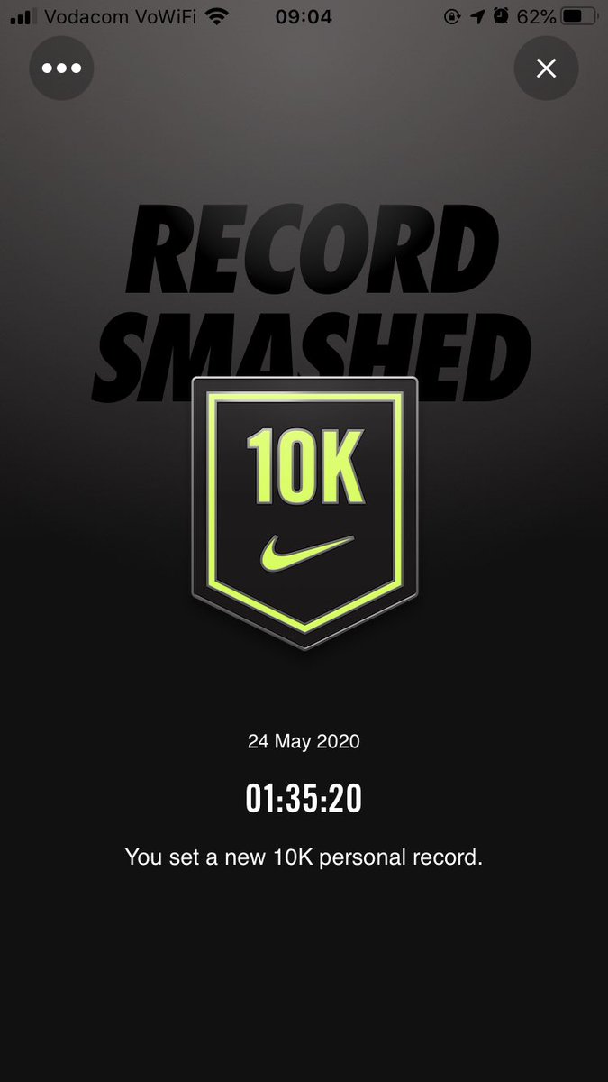 sontondlovu's tweet photo. Finally did my 1st 10km run! It was hard, but kept pushing!! Peggy π kept me going!
Another #RecordSmashed πββοΈπββοΈππΎ #RunningWithTumiSole https://t.co/iIjcImvORG