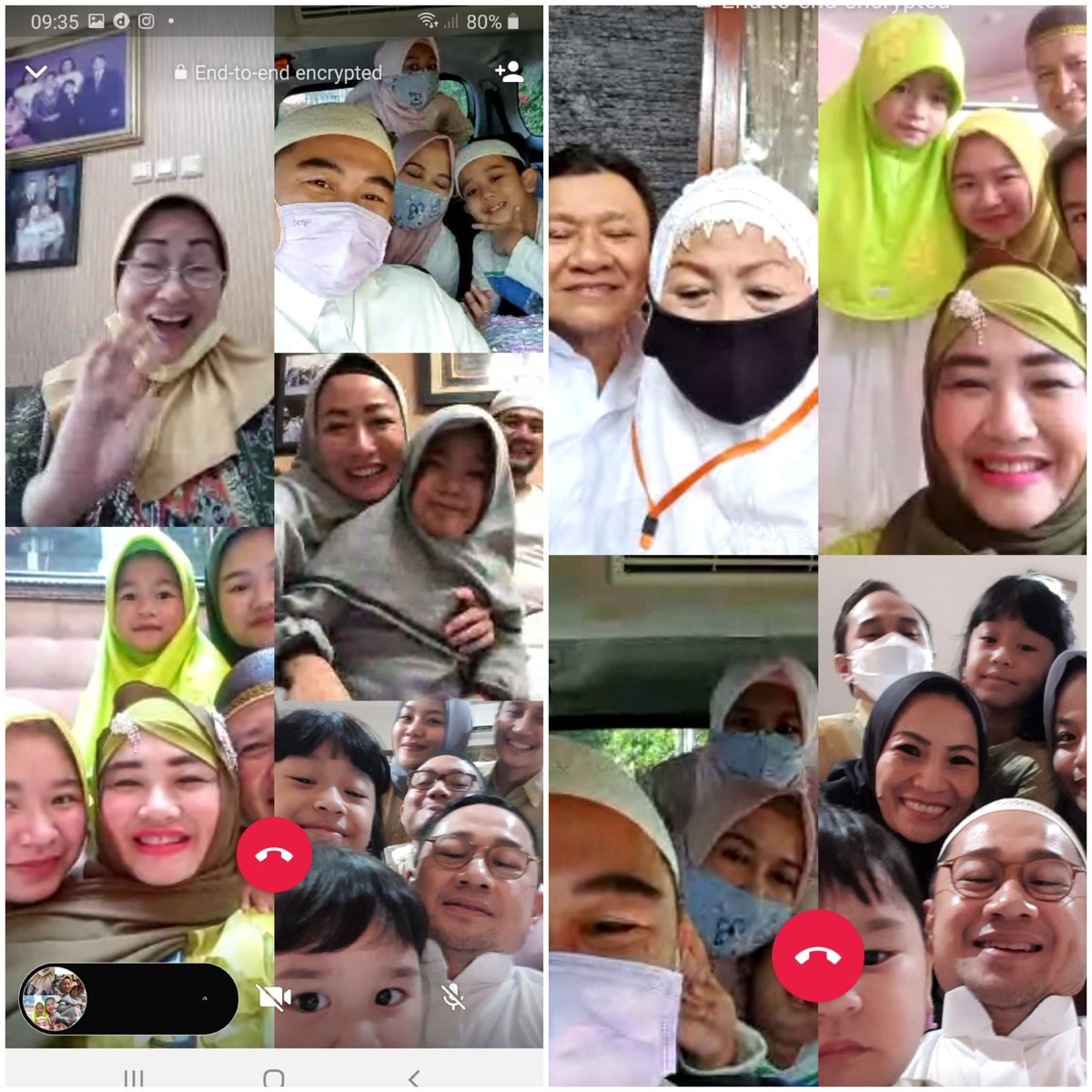 1 Syawal 1441 H -  24 Mei 2020
pandemi Covid19 merubah segalanya, lebaran kali ini suasana berbeda, sowan dan silaturahmi via virtual meeting kepada orangtua dan saudara
alhamdulillah semua berlangsung dengan bahagia
Taqabbalahu minna wa minkum.
