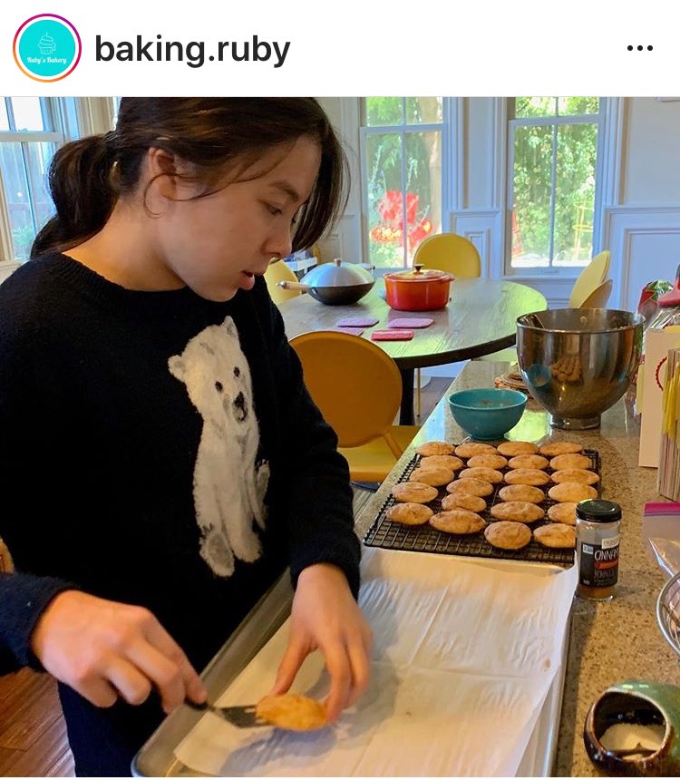 davishighswim's tweet photo. Love to see swimmers getting creative and pursuing their passion during quarantine. Check out sophomore Ruby on Instagram at @baking.ruby! She takes orders! #DevilPower https://t.co/myCEVgR8f2