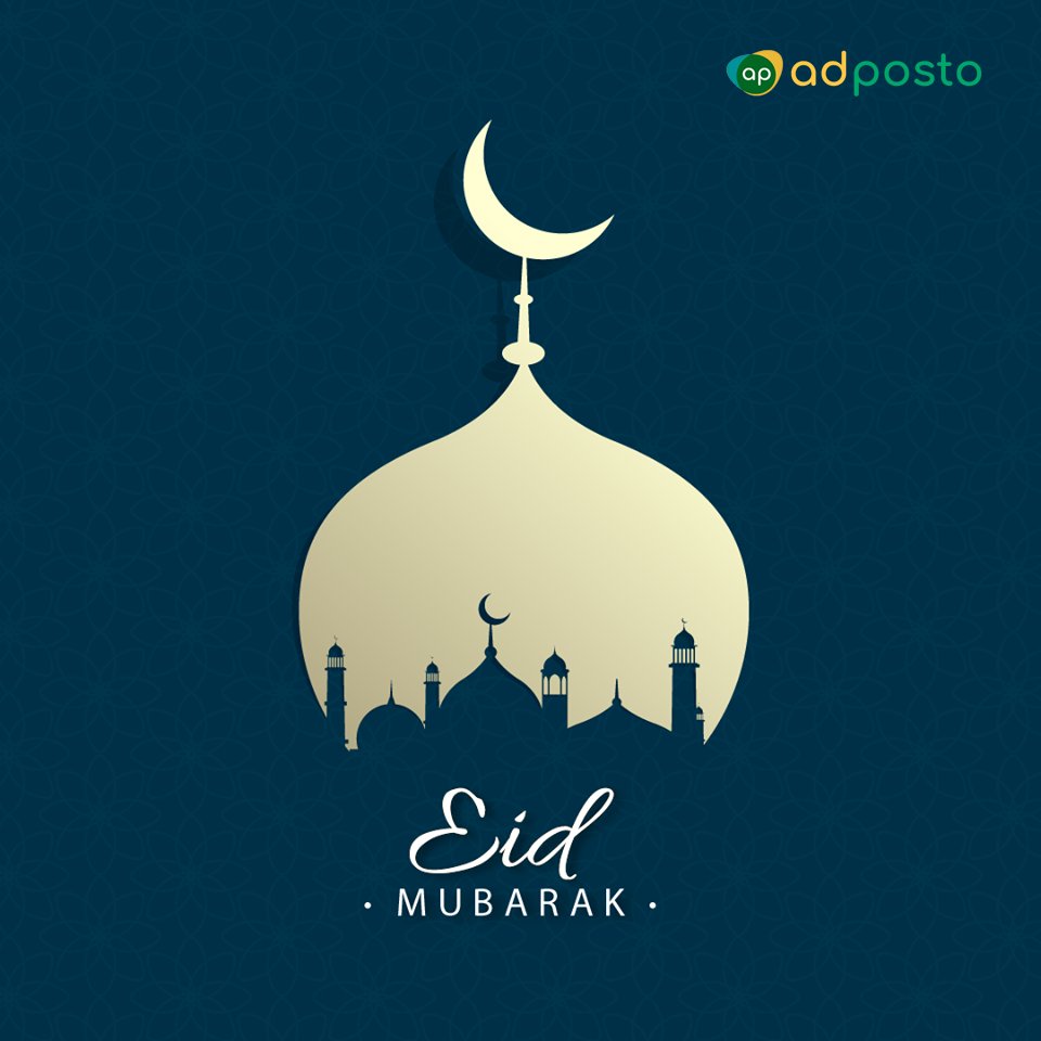 AdPosto's tweet photo. #EidMubarak to all.
Wishing you a life of great prosperity and well being.

#adposto #eid #Celebrations #Festival #EidCelebration
https://t.co/2dXuPS0h9Y https://t.co/w8ujT2eK2A