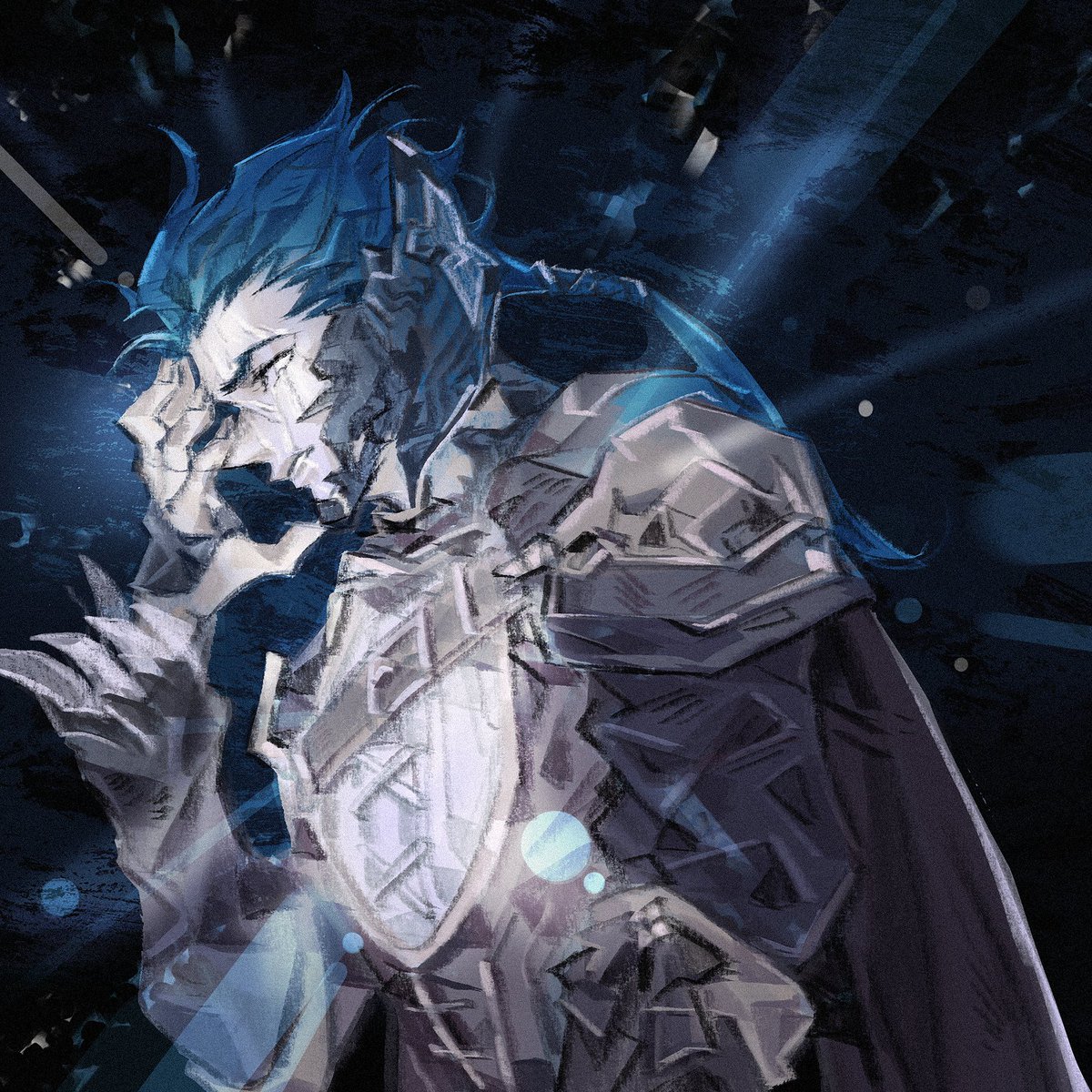 aiskelxiv's tweet image. asdfghdkgk still yelling over this commission i got from @Bakeddeer of Ais!! (its now my phone wallpaper!!!) hnk sin eater vibes really make me go feral