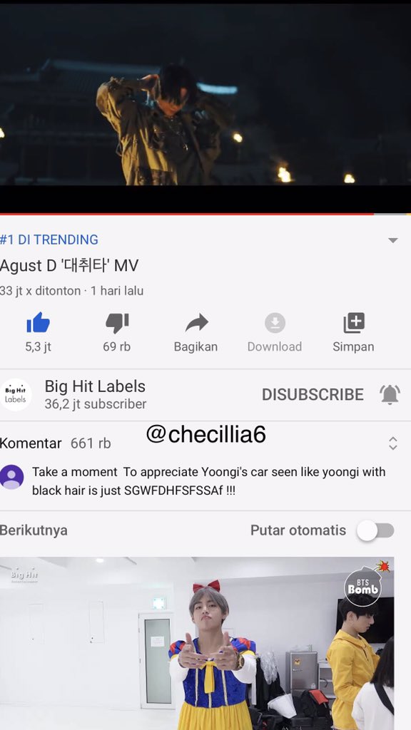 checillia6's tweet photo. @ziahh_8 @dnur0212 Dom Tangerang 
#DAECHITWA 
#AGUSTD2 
Wml💜 https://t.co/kuqpQLikqL