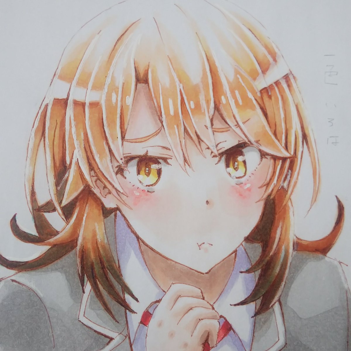 59 割引同人手描き イラスト 俺ガイル 一色いろは B5 水彩 Www Psl Ee