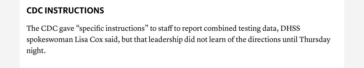 If you’ve been following this antibody test reporting saga, here’s a new tidbit.Missouri’s health department says that the CDC directed them to report in this way.  https://www.kansascity.com/news/state/missouri/article242957701.html