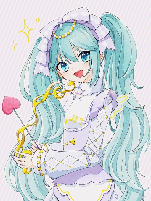きゃさしの雪ミクさんを描きました?
かわい〜??? 
