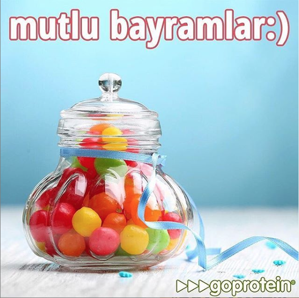 goproteincomtr's tweet photo. Mutlu Bayramlar 🍭💪☺️
.
.
#goproteincomtr #ramazanbayrami #bayram #ramazan #sekerbayrami #kutlama #antrenman #motivasyon #enerji #fit #goals https://t.co/Wjft0c99J2