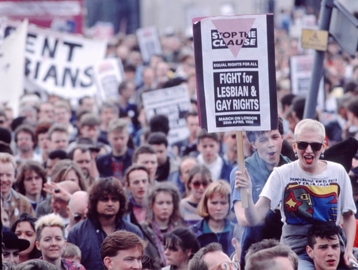  #OTD 1988. Section 28 is introduced. Law states that local authorities cannot 'promote homosexuality' or 'the acceptability of homosexuality as a pretended family relationship'. A look back at the controversy surrounding its introduction