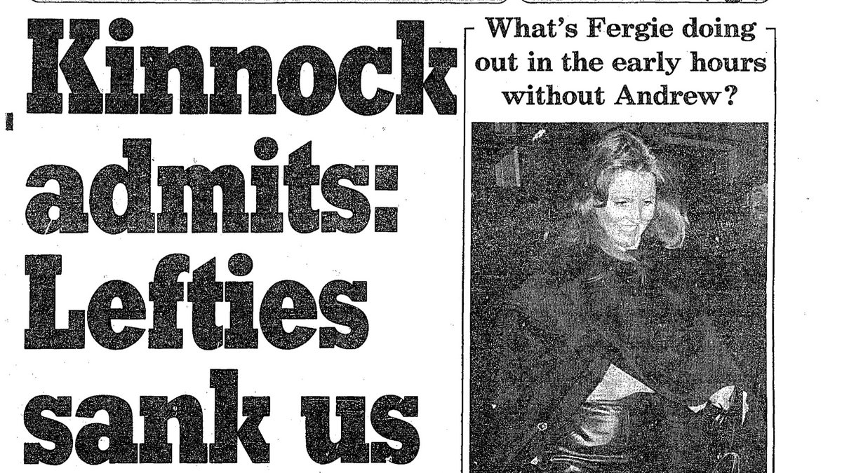 Patricia Hewitt was then caught up in a scandal in the aftermath after she wrote a memo:‘The Loony Labour Left is now taking its toll; the gays and lesbian issue is costing us dear amongst pensioners’