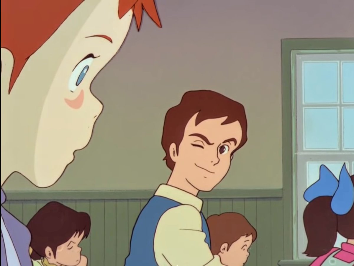 三馬力 第14話 ギルバート ブライス登場 キャストの井上和彦さんは 高畑 宮崎監督作品ではほぼこの役のみ イケメン役声優も40年経ち 記憶に新しいところでは映像研で顧問の藤本先生を演じてました 赤毛のアン