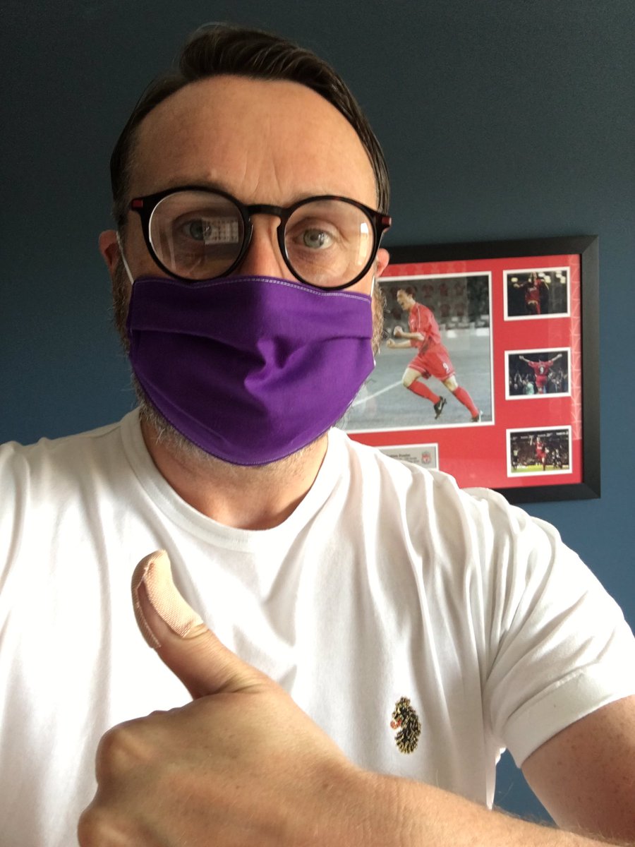 <a href="/thesewingkind/">thesewingkind</a> thanks for the face masks! Colours not bad either <a href="/bishwhiterose/">BWRFC</a> 😷😈 #staysafe