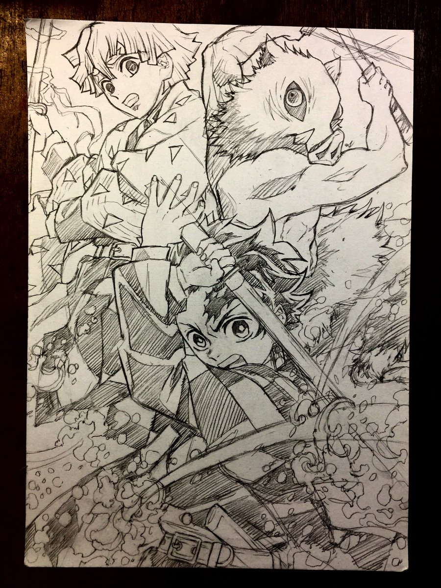 Braden D Tan 鬼滅の刃 Demonslayer Kimetsunoyaiba Kimetsunoyaibafanart Art Artwork Fanart Sketch Pencil Draw Drawing Illustration Anime Manga Otaku Tanjiro Zenitsu Inosuke T Co Dym7cts0o9