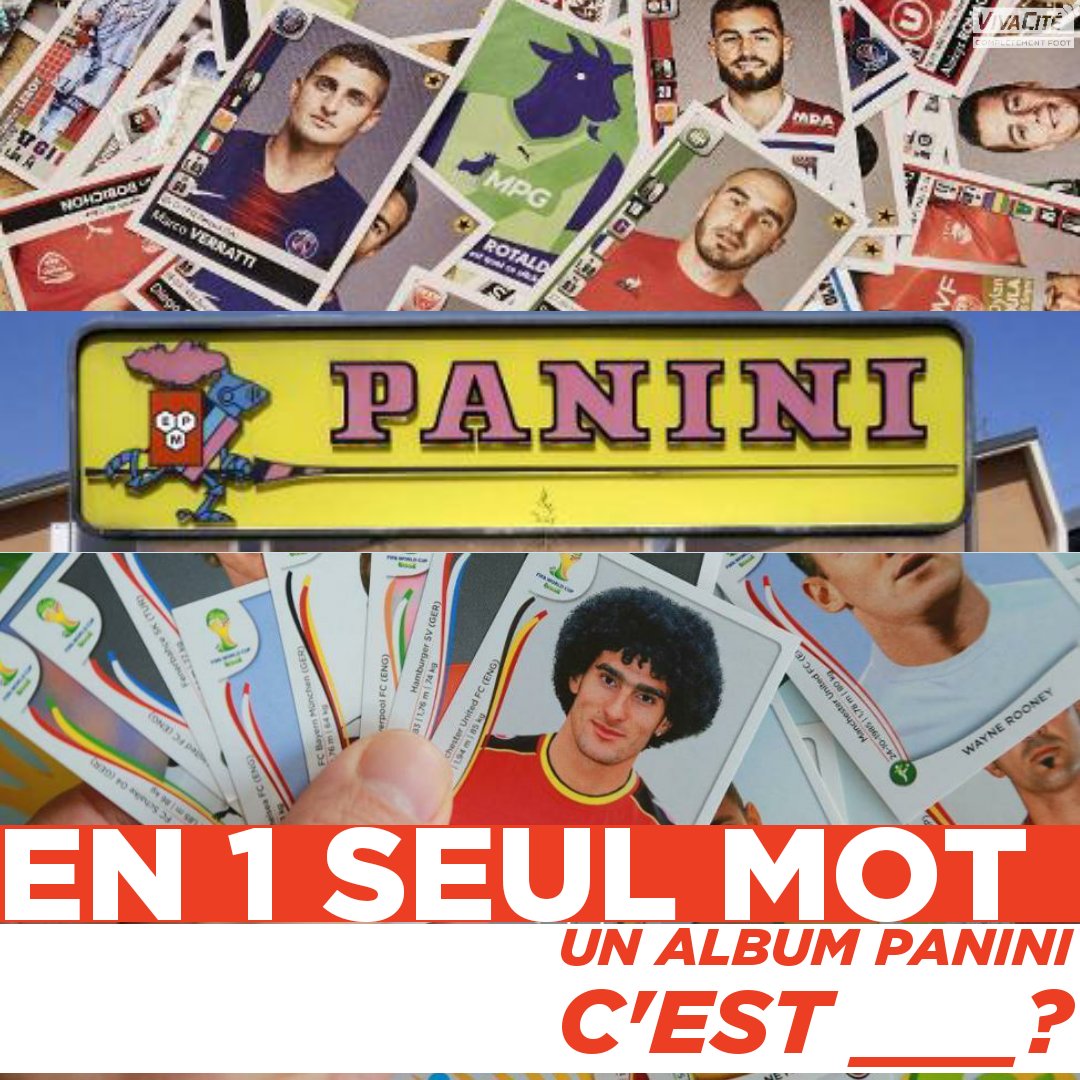 [EN 1 SEUL MOT] "Complètement Foot" #CFootRTBF 

Un album Panini pour vous #Panini #Collector 

C'est ____?