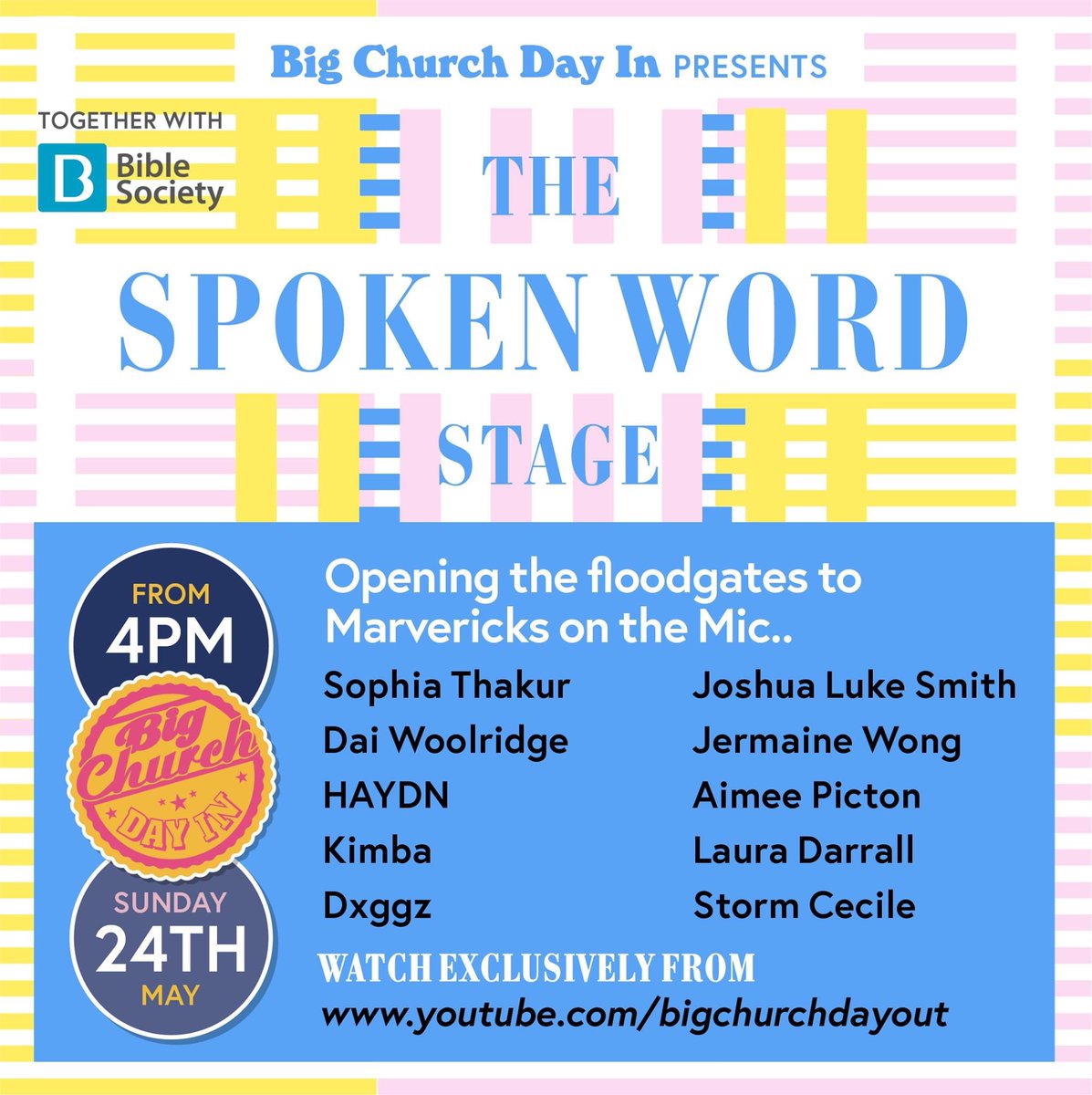 MCE_Updates's tweet photo. BIG CHURCH DAY OUT was sadly cancelled.. no worries we still have BIG CHURCH DAY IN‼️

6PM Join online https://t.co/T37F9vxFGm for your favourite Christian artists - ALL ages welcome

#bigchurchdayin #mychurchevents #familyworship #christianmusic #christianartists #worshiponline https://t.co/mdEqQoFooj